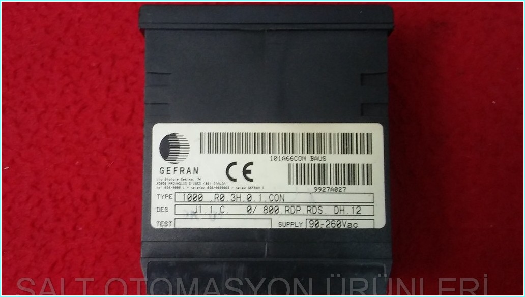 GEFRAN 1000-R0-3H-0-1-CON TEMPERATURE CONTROLLER SICAKLIK KONTROL CİHAZI BAUSANO 1000