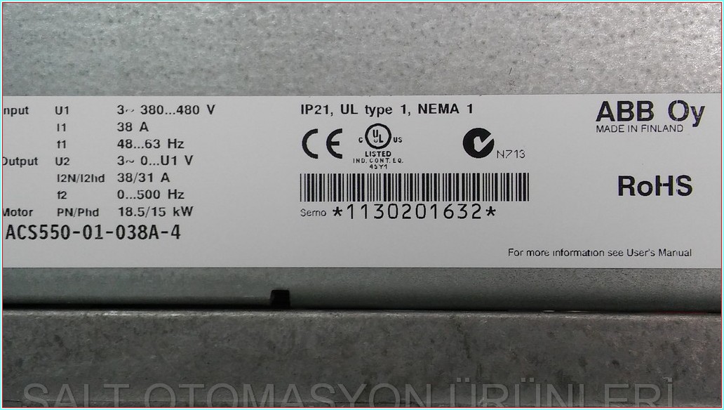 ACS550-01-038A-4 ABB