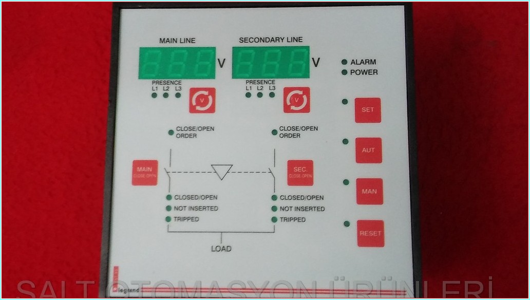 LEGRAND 261 93 ELEKTRONİK KONTROL KUTUSU ENVERSÖR SİSTEM EKİPMANI OTOMATİK TRANSFER SWITCH OTOMATİK AKTARIM ANAHTARI