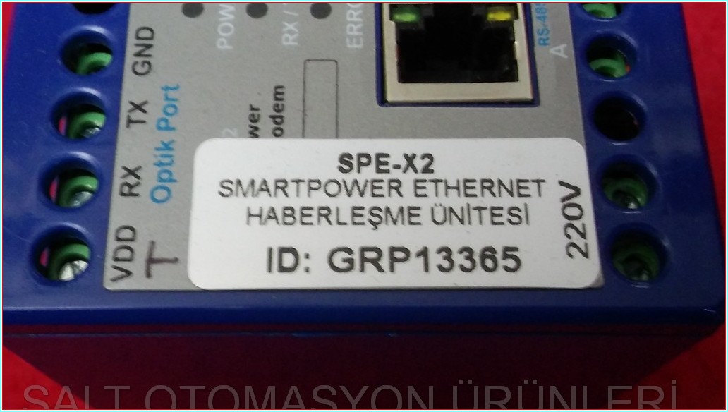 GRUP ARGE SPE-X2 SMARTPOWER ETHERNET HABERLEŞME ÜNİTESİ