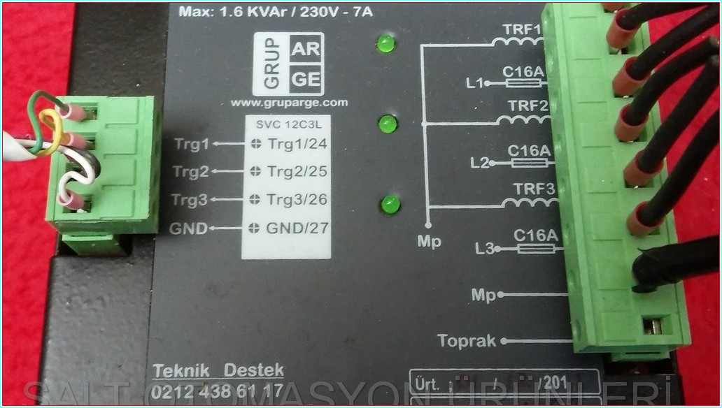 GRUP ARGE 5 KVAR ENDÜKTİF YÜK SÜRÜCÜSÜ GK-E-5.0KVAR GK-5.0-E GA21005 KOMPANZASYON