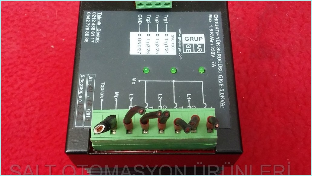 GRUP ARGE 5 KVAR ENDÜKTİF YÜK SÜRÜCÜSÜ GK-E-5.0KVAR GK-5.0-E GA21005 KOMPANZASYON
