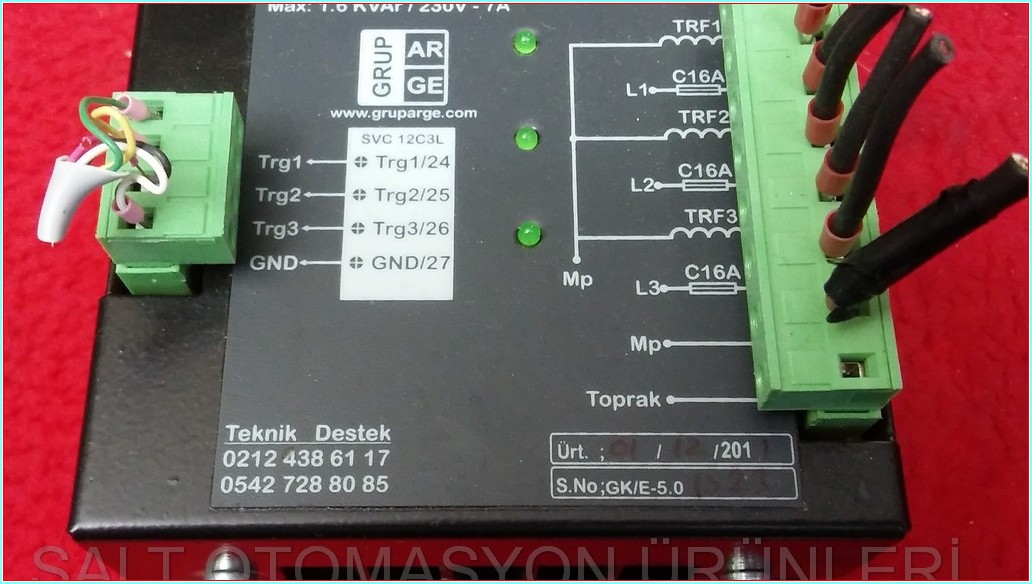 GRUP ARGE 5 KVAR ENDÜKTİF YÜK SÜRÜCÜSÜ GK-E-5.0KVAR GK-5.0-E GA21005 KOMPANZASYON