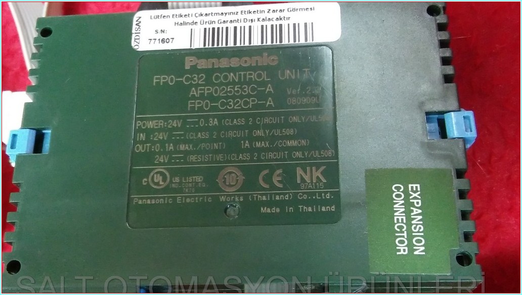 PANASONİC FP0-C32CP FPO-C32 FP0-C32 AFP02553C-A FP0-C32CP-A CONTROL UNIT KONTROL ÜNİTESİ PLC MODÜL TAKIM SET