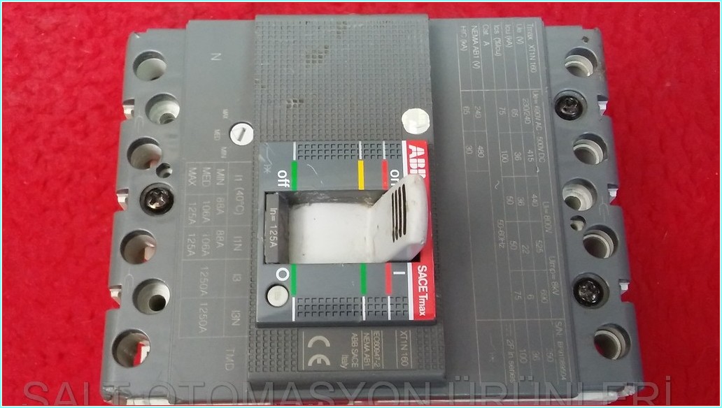 ABB TMAX XT1N 160 125A TMŞ DEVRE KESİCİ ŞALTER