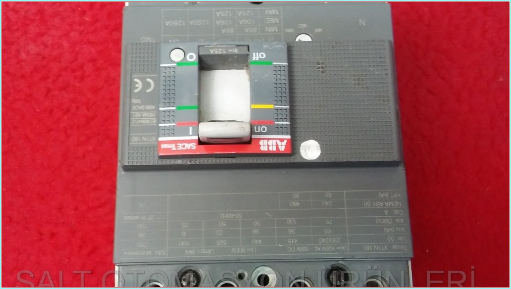 ABB TMAX XT1N 160 125A TMŞ DEVRE KESİCİ ŞALTER