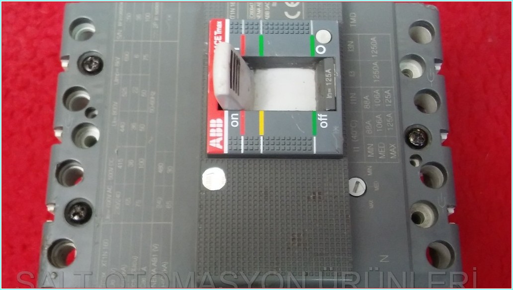 ABB TMAX XT1N 160 125A TMŞ DEVRE KESİCİ ŞALTER