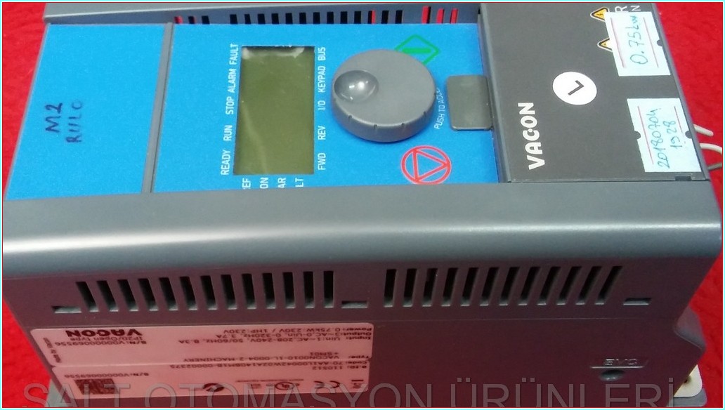 VACON VACON0010-1L-0004-2-MACHINERY 0,75KW SÜRÜCÜ HIZ KONTROL DRIVER