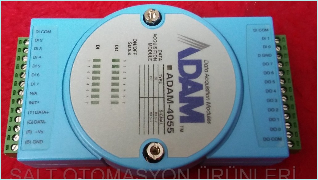 ADVANTECH ADAM-4055 DATA ACQUİSİTİON MODULES DIGITAL I-O MODULE INPUT OUTPUT MODÜL