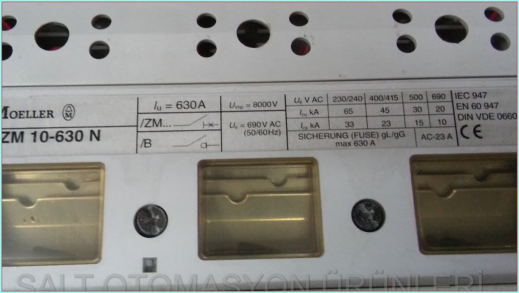 MOELLER NZM 10-630 N 630A 300-630A TMŞ DEVRE KESİCİ ŞALTER