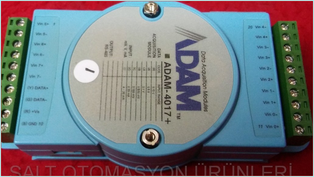 ADVANTECH ADAM-4017  DATA ACQUİSİTİON MODULES ANALOG I-O MODULES ANALOG GİRİŞ ÇIKIŞ MODÜLÜ