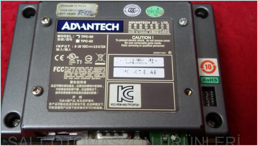 ADVANTECH TPC-30 TPC-32 TPC-30T-E2AE TPC-30T-E7AE  X11-15303 00039-499-017-948 WİNDOWS CE PRO 5.0 TOUCH