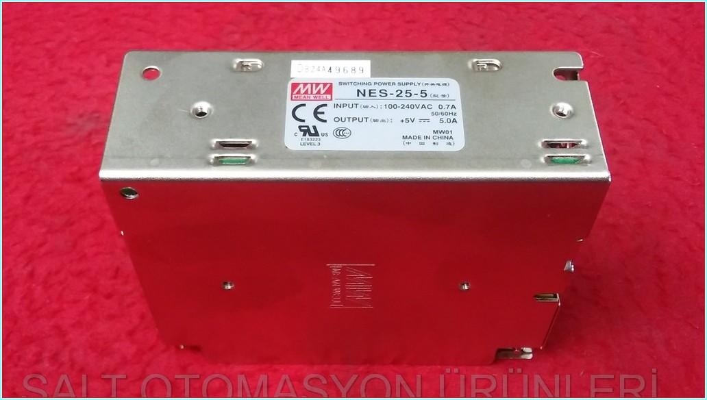 MW NES-25-5 SWITCHING POWER SUPPLY 5V 5A GÜÇ KAYNAĞI