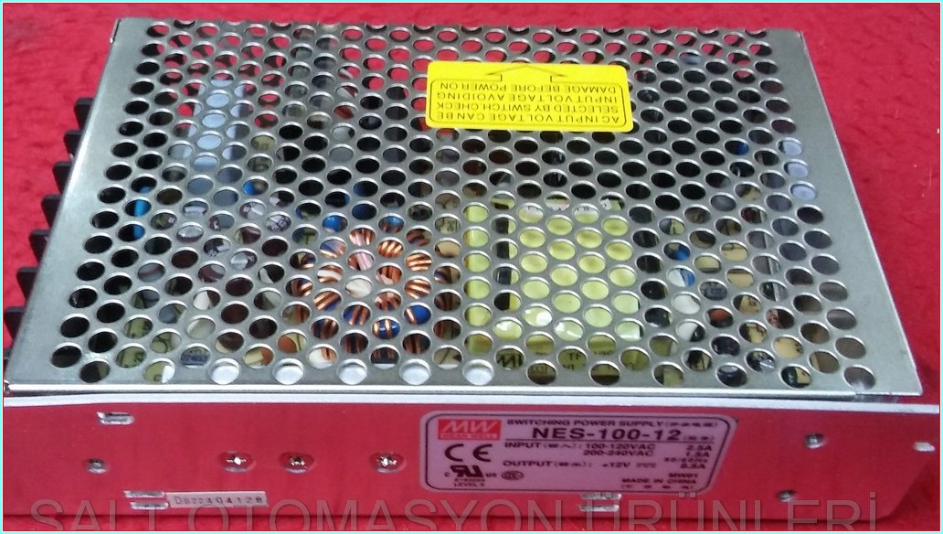MW NES-100-12 SWITCHING POWER SUPPLY 12V 8,5A GÜÇ KAYNAĞI