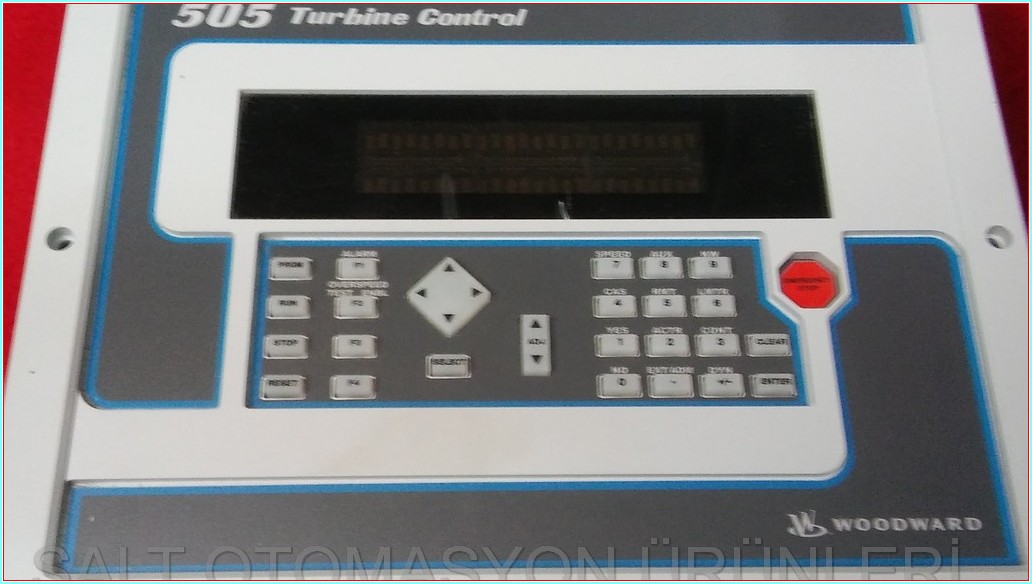 WOODWARD 505 TURBİNE CONTROL 9907-164 17505502 SIFIR BUHAR KONTROL TÜRBİNİ