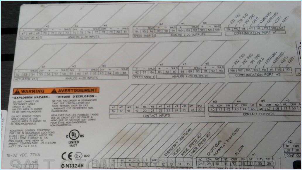 WOODWARD 505 TURBİNE CONTROL 9907-164 17505502 SIFIR BUHAR KONTROL TÜRBİNİ