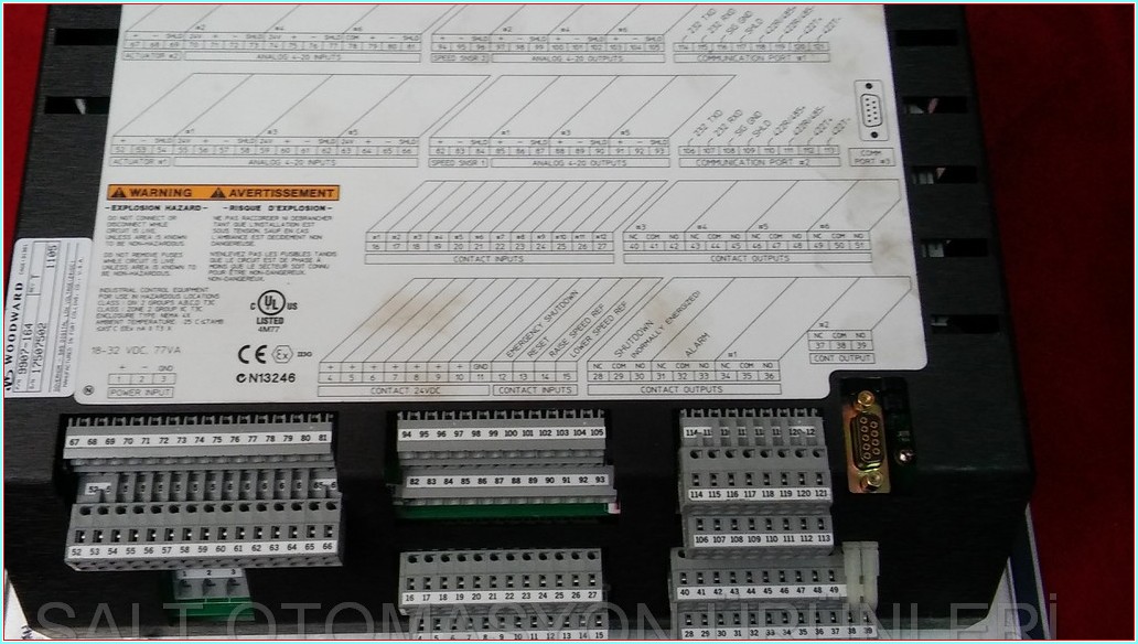 WOODWARD 505 TURBİNE CONTROL 9907-164 17505502 SIFIR BUHAR KONTROL TÜRBİNİ