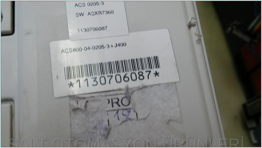 ABB ACS800-04-0205-3 J400 160KW 290A ACS0205-3 AĞIR ŞART ACS 800