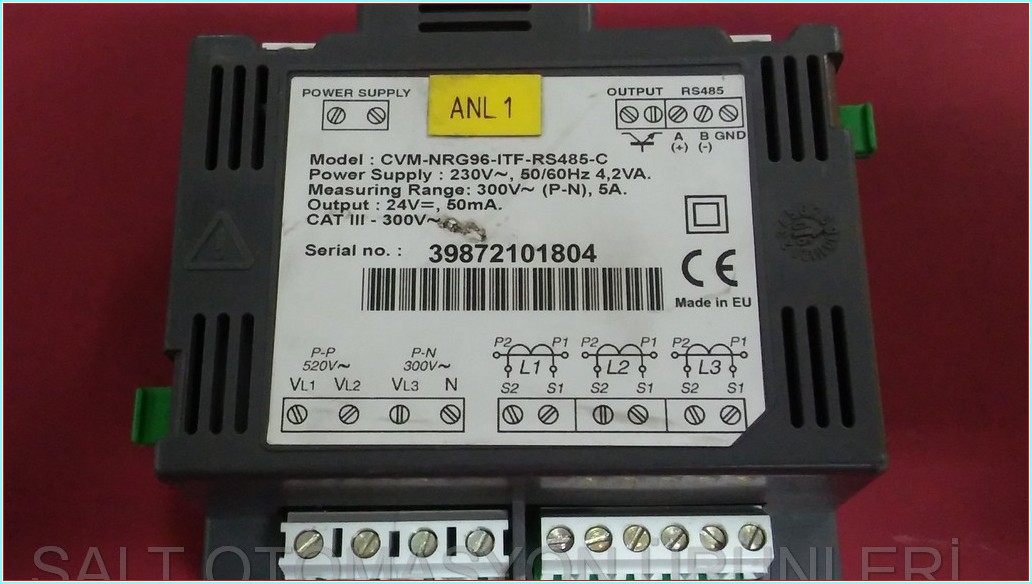 CIRCUTOR CVM-NRG96 CVM-NRG96-ITF-RS485-C GÜÇ ANALİZÖRÜ POWER ANALYZER