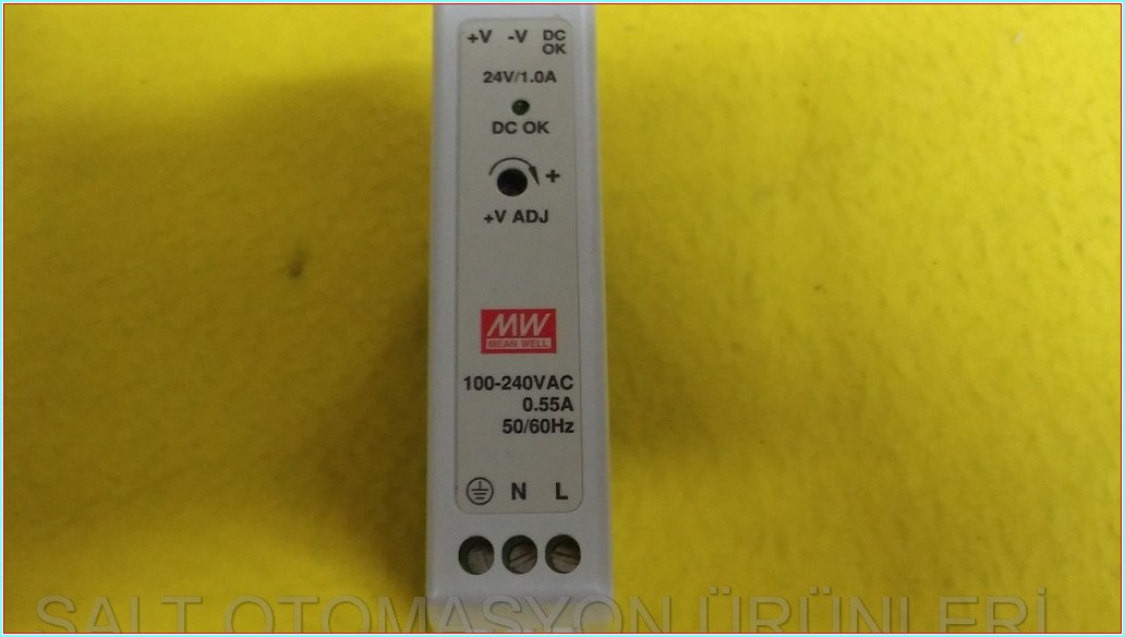 MW MDR-20-24 24V 1,0A POWER SUPPLY GÜÇ KAYNAĞI