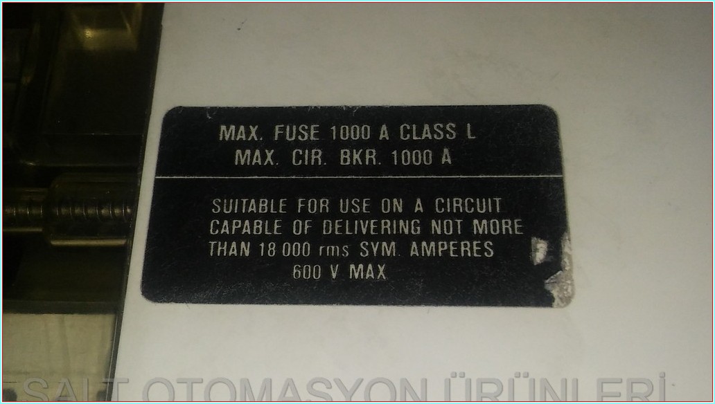 MOELLER N 11-400-CNA 400A ŞEFFAF KAPAKLI TMŞ DEVRE KESİCİ