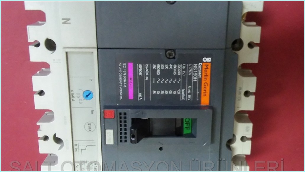 MERLİN GERİN NS160H 160A 4 KUTUPLU TERMİK MANYETİK ŞALTER TMŞ