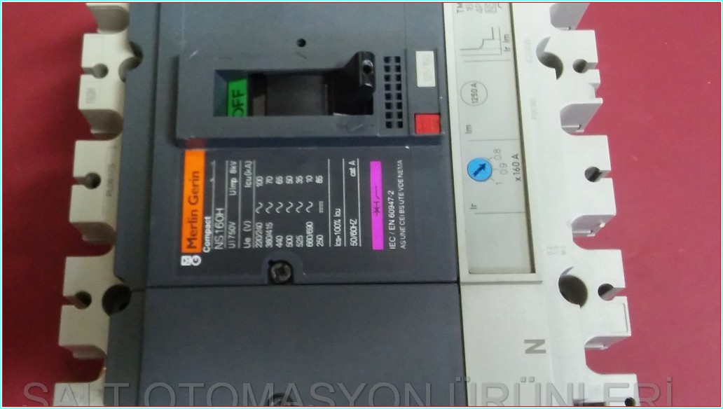 MERLİN GERİN NS160H 160A 4 KUTUPLU TERMİK MANYETİK ŞALTER TMŞ