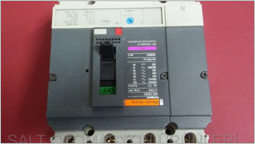 MERLİN GERİN NS160H 160A 4 KUTUPLU TERMİK MANYETİK ŞALTER TMŞ