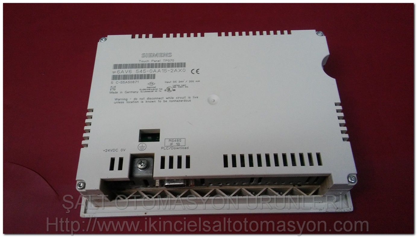 SIEMENS 6AV6 545-0AA15-2AX0 TP070 DOKUNMATİK OPERATÖR PANEL