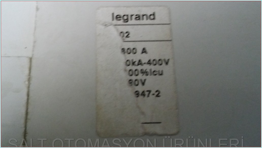 LEGRAND DPX1600 DPX 1600 800A TERMİK MANYETİK ŞALTER TMŞ DEVRE KESİCİ