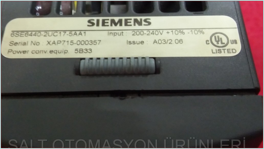 SIEMENS 6SE6440-2UC17-5AA1 MICROMASTER 440