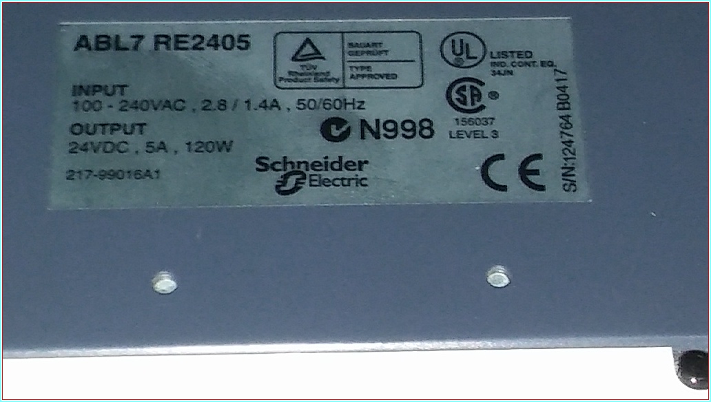 TELEMECANİQUE ABL7 RE2405 24VDC 5A GÜÇ KAYNAĞI