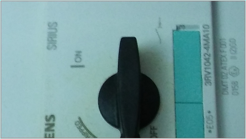 SIEMENS 3RV1042-4MA10 SIFIR KUTULU MOTOR KURUMA ŞALTER CİRCUİT BREAKER DEVRE KESİCİ
