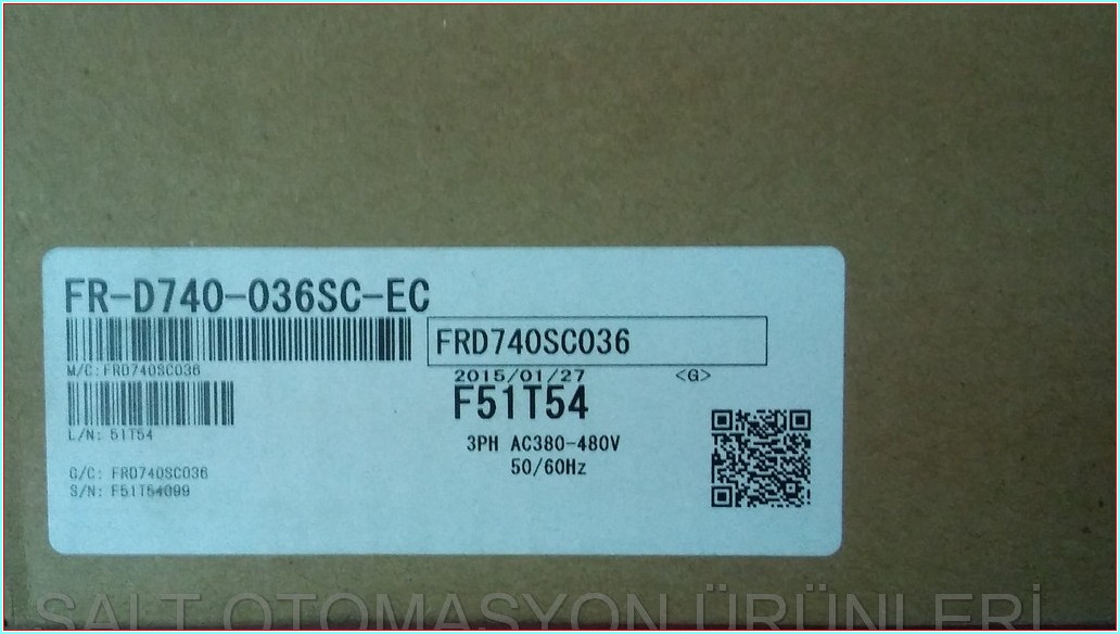 MITSUBISHI FR-D740-036SC-EC 1,5KW SIFIR KUTULU SÜRÜCÜ DRIVER INVERTER HIZ KONTROL CİHAZI