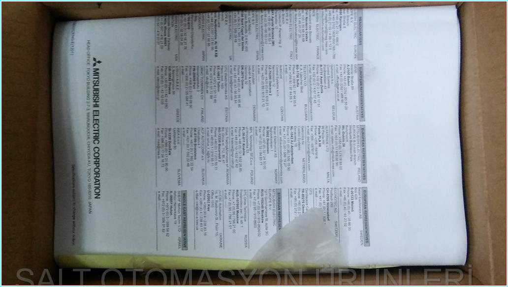 MITSUBISHI FR-D740-036SC-EC 1,5KW SIFIR KUTULU SÜRÜCÜ DRIVER INVERTER HIZ KONTROL CİHAZI