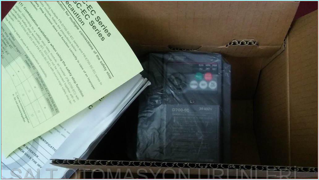 MITSUBISHI FR-D740-036SC-EC 1,5KW SIFIR KUTULU SÜRÜCÜ DRIVER INVERTER HIZ KONTROL CİHAZI