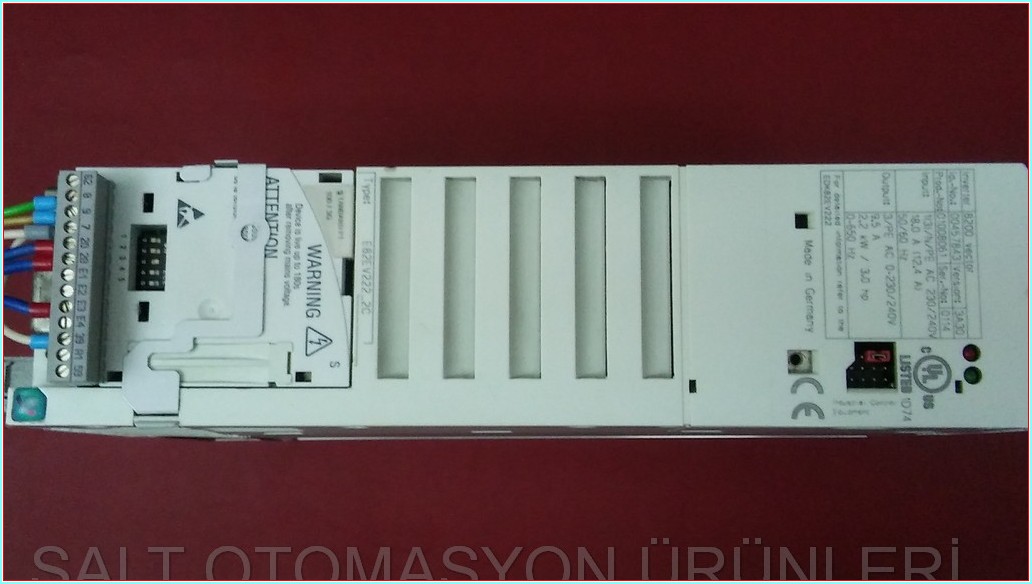 LENZE E82EV222_2C E82EV222-2C 8200 VECTOR 2,2KW SÜRÜCÜ DRIVER INVERTER HIZ KONTROL CİHAZI