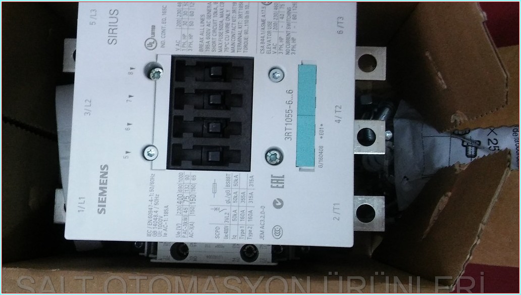 SIEMENS 3RT1055-6AP36 75KW 150A SIFIR KUTULU KONTAKTÖR