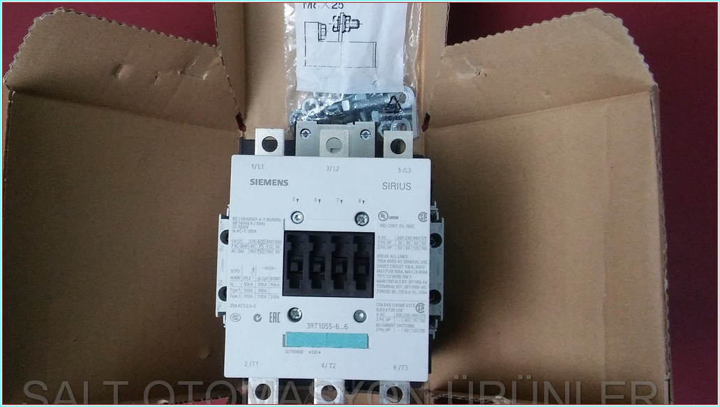 SIEMENS 3RT1055-6AP36 75KW 150A SIFIR KUTULU KONTAKTÖR