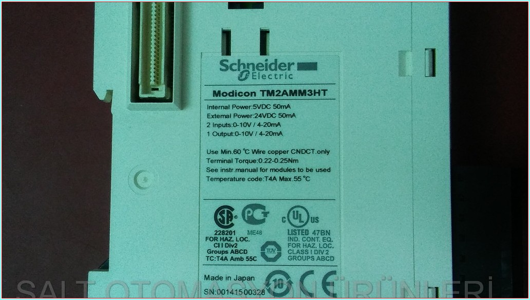 SCHNEİDER TM2AMM3HT TM2 TM3TM3 MODİCON PLC ANALOG GİRİŞ ÇIKIŞ MODÜLÜ GENİŞLETME MODÜLÜ