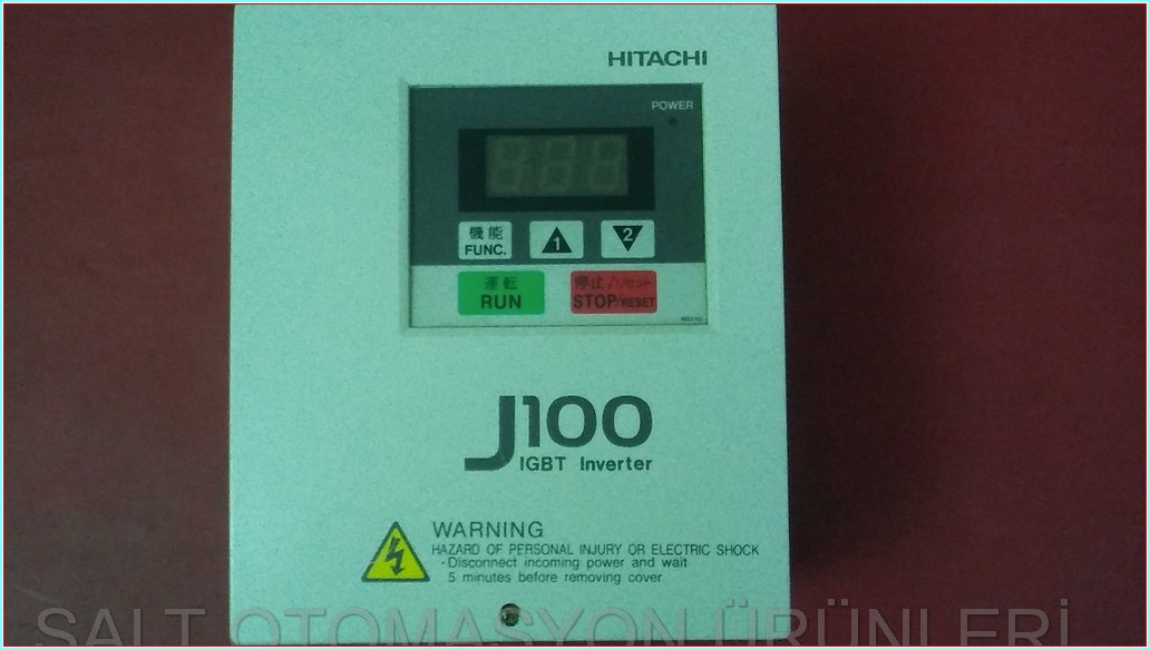 HITACHI J100 IGBT INVERTER 007SFE5 0,75KW SÜRÜCÜ DRIVER INVERTER