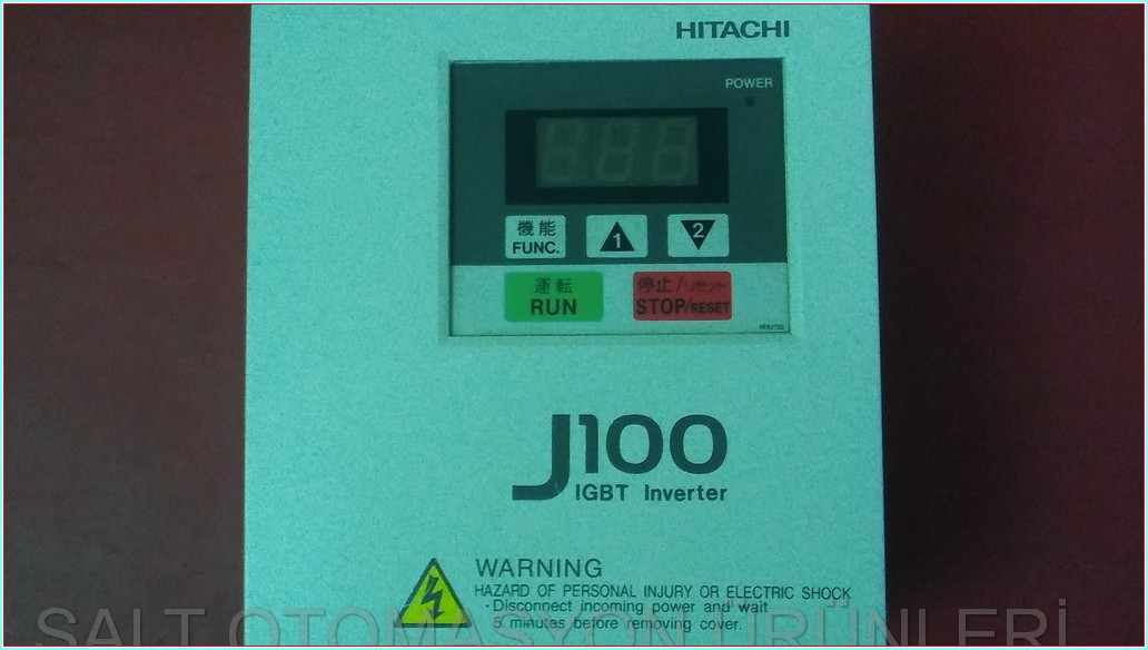 HITACHI J100 IGBT INVERTER 007SFE5 0,75KW SÜRÜCÜ DRIVER INVERTER