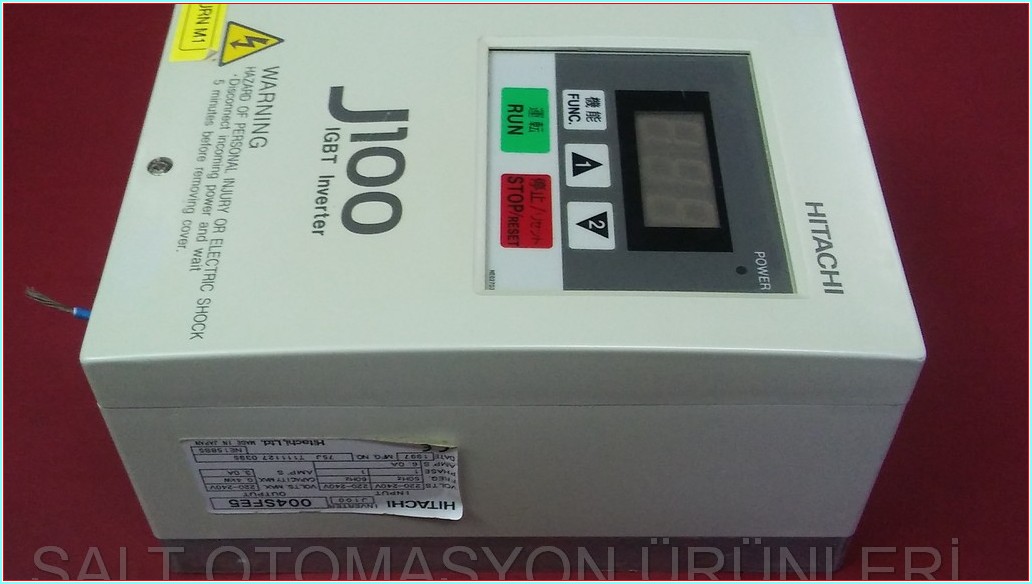 HITACHI J100 IGBT INVERTER 004SFE5 0,40KW SÜRÜCÜ DRIVER INVERTER