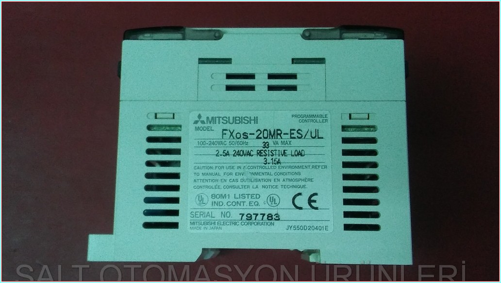 MITSUBISHI MELSEC FXOS-20MR-ES-UL PROGRAMMABLE CONTROLLER PLC