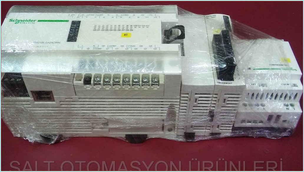 SCHNEİDER TM218LDA24DRN ABL8MEM24012 TM2DOCKN TM2AMM3HT PLC TAKIM