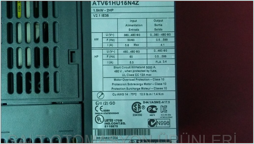 SCHNEİDER ATV61HU15N4Z ATV61HU15N4