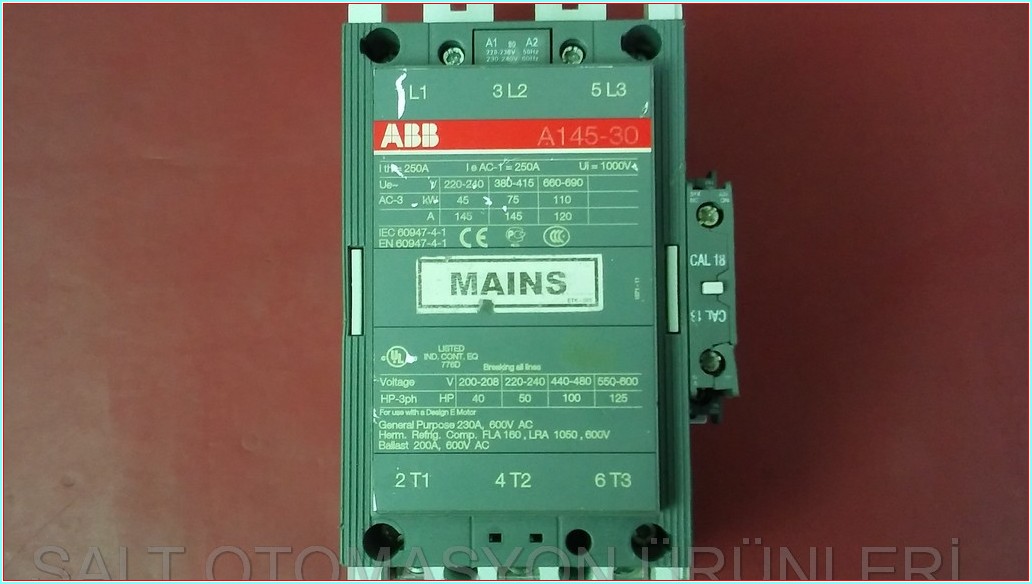 ABB A145-30 145A 75KW KONTAKTÖR SIFIRDAN FARKI FİYATI