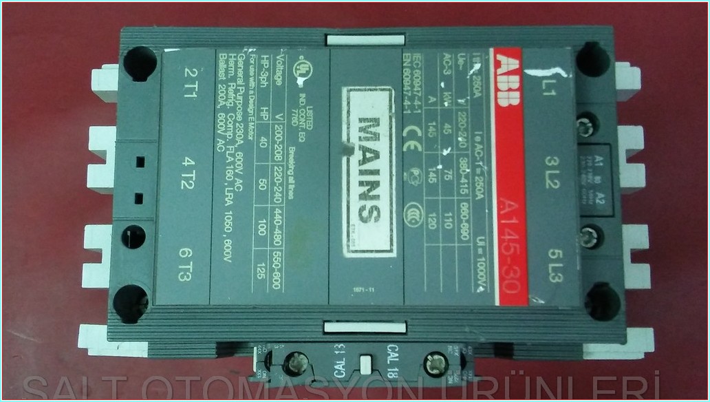 ABB A145-30 145A 75KW KONTAKTÖR SIFIRDAN FARKI FİYATI