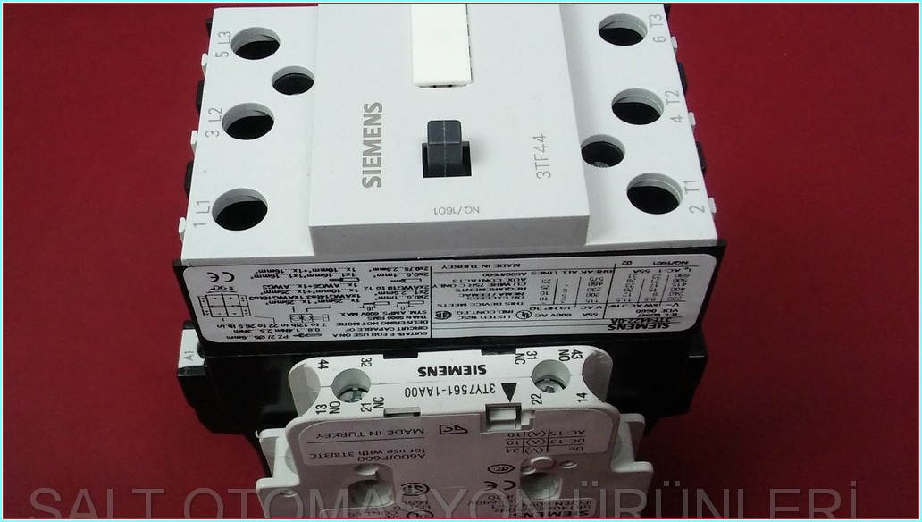 SIEMENS 3TF44 22-0AP0 3TF4422-0A 3TF44 15KW 3RT2027-1AP00 SIFIR KUTULU KONTAKTÖR