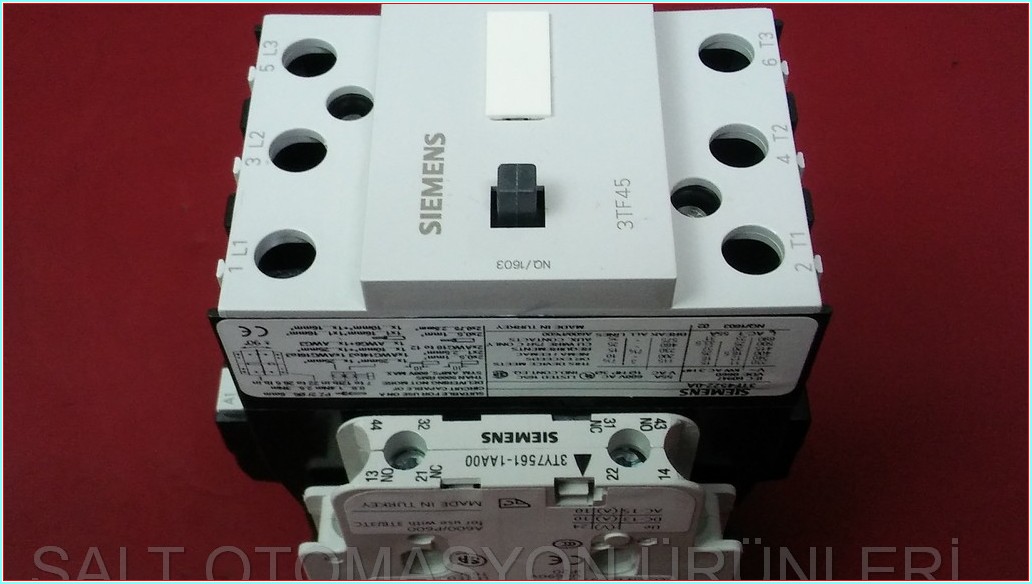 SIEMENS 3TF45 22-0AP0 3TF4522-0A 3TF45 18,5KW SIFIR KUTULU KONTAKTÖR